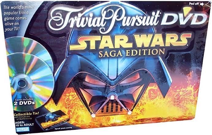 Trivial Pursuit DVD: Star Wars (Saga Edition)  (2-6) board game collectible [Barcode 653569106487] - Main Image 1