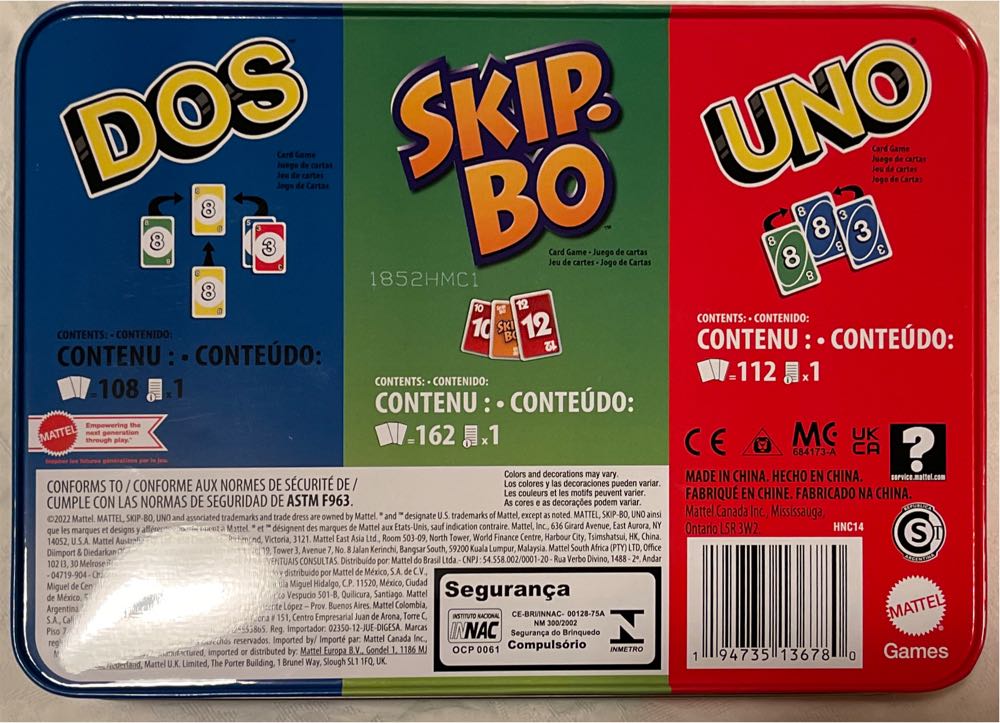 Skip-Bo (2–6 players | 7+ | ? min.)  (7+) board game collectible - Main Image 2