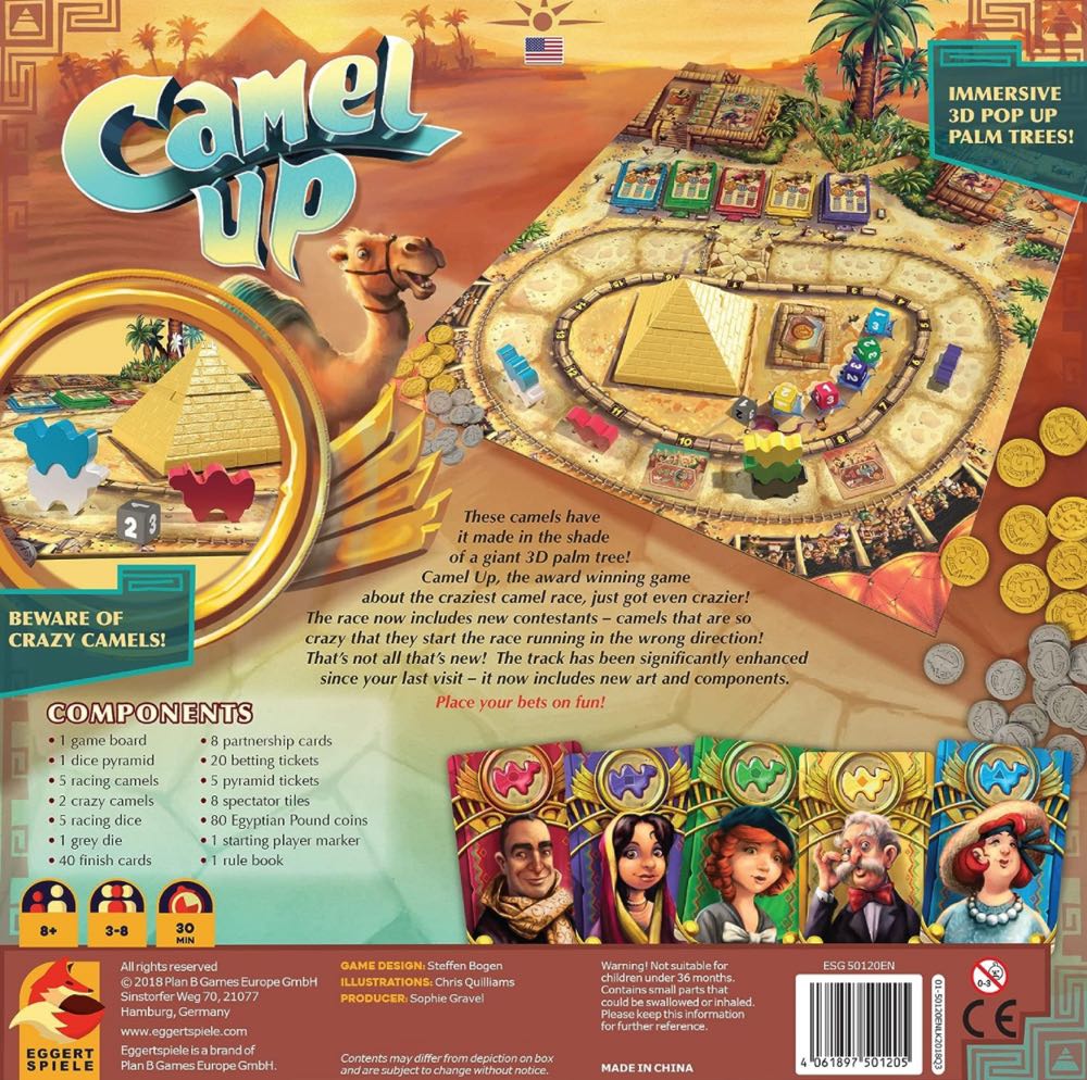 Camel Up  (3-8) board game collectible [Barcode 4061897300709] - Main Image 2