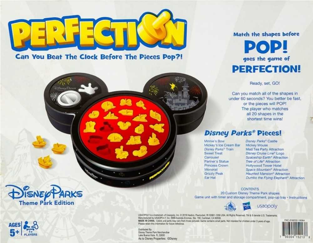 Perfection: Disney Park  (1+) board game collectible [Barcode 400021269958] - Main Image 3
