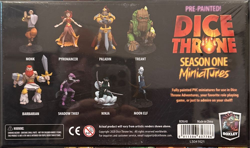 Dice Throne: Season One Prepainted Miniatures  board game collectible [Barcode 011586657786] - Main Image 3