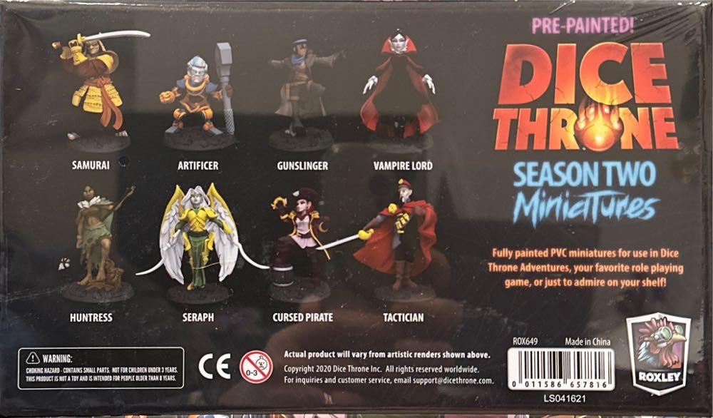 Dice Throne: Season Two Prepainted Miniatures  board game collectible [Barcode 011586657816] - Main Image 2