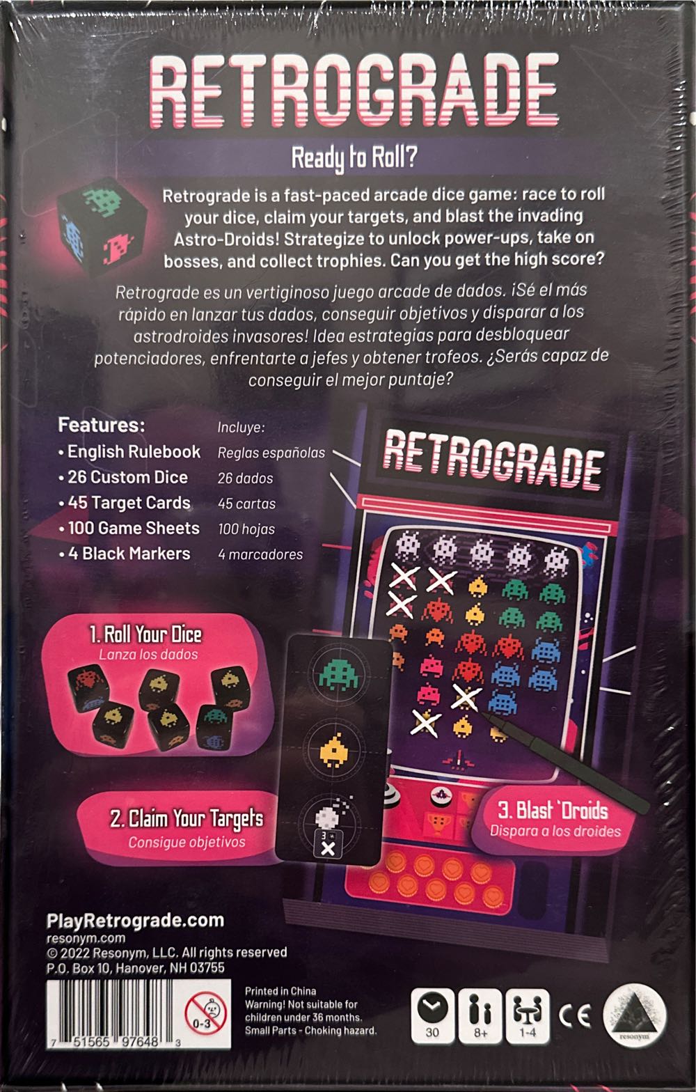 Retrograde  (1-4) board game collectible [Barcode 751565976483] - Main Image 3