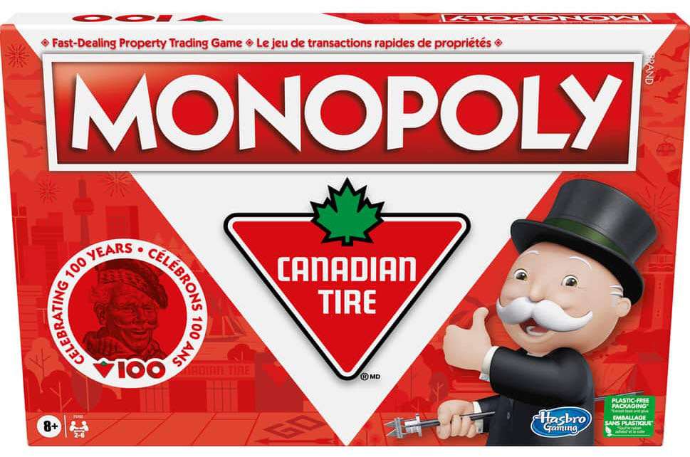 Monopoly Canadian Tire 100th Anniversary Edition  (3-6) board game collectible [Barcode 195166159188] - Main Image 2