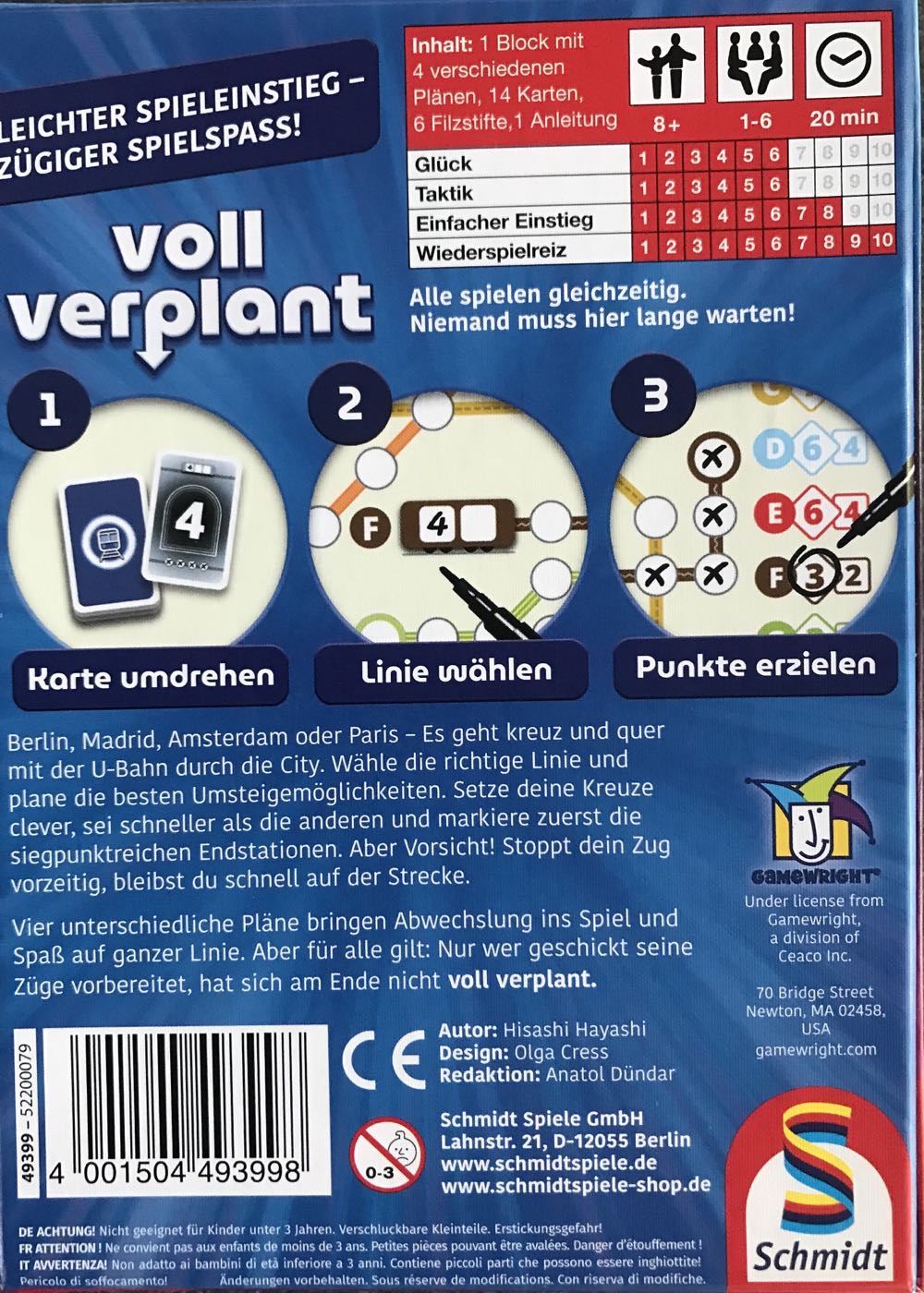 Voll Verplant  (1-6) board game collectible [Barcode 4001504493998] - Main Image 2