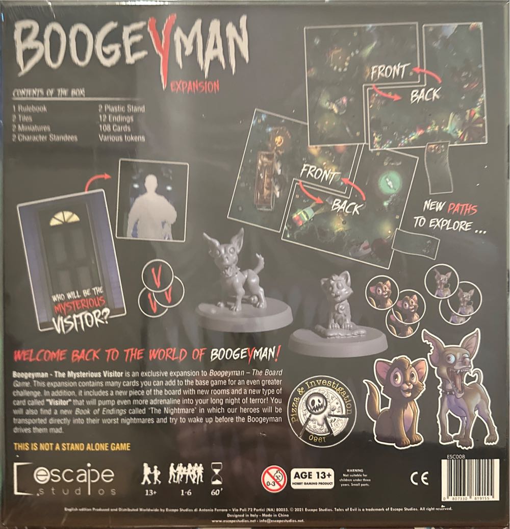Boogeyman: The Mysterious Visitor  (1-6 (3-4)) board game collectible [Barcode 807330819155] - Main Image 2