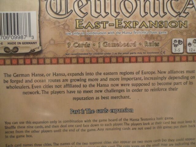 Hansa Teutonica: East Expansion  board game collectible [Barcode 681706099873] - Main Image 2