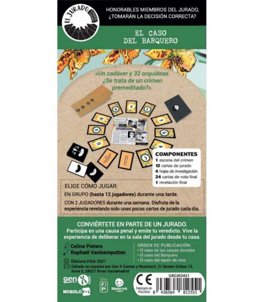 Jurado 2: El Caso Del Barquero   board game collectible [Barcode 8436564812551] - Main Image 2