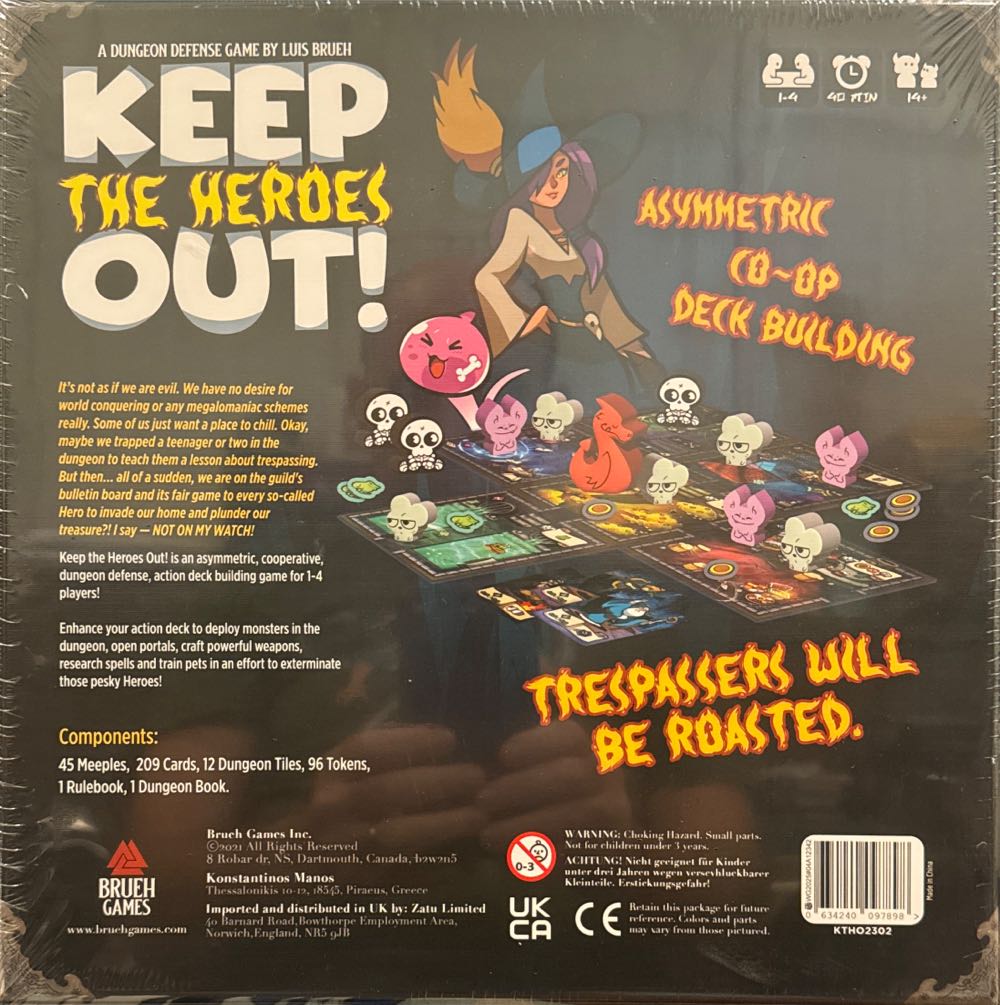 Keep The Heroes Out!  (1-4) board game collectible [Barcode 634240097898] - Main Image 2