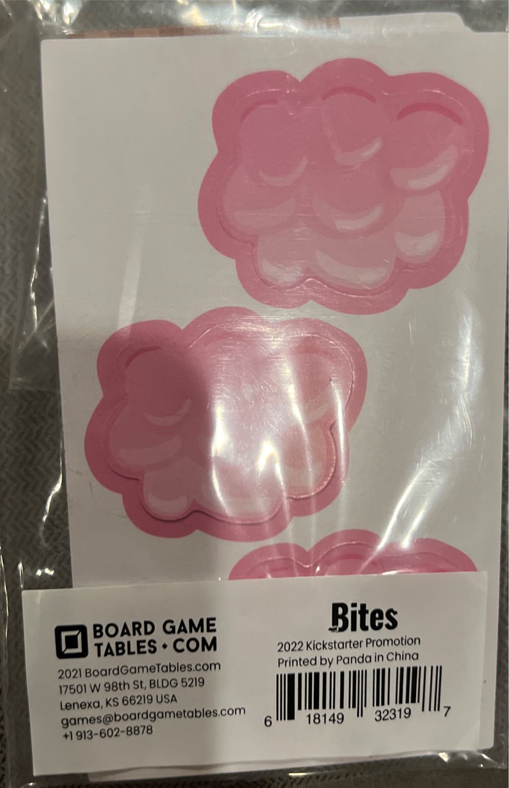 Bites:2022 Kickstarter Promo  (2-5) board game collectible [Barcode 618149323197] - Main Image 2