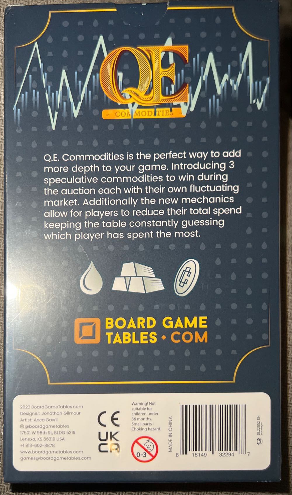 QE: Commodities  (3-5) board game collectible [Barcode 618149322947] - Main Image 2