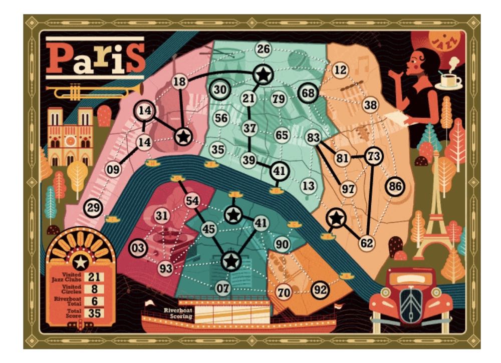 On Tour: Paris & New York  (1-8) board game collectible [Barcode 618149323210] - Main Image 3