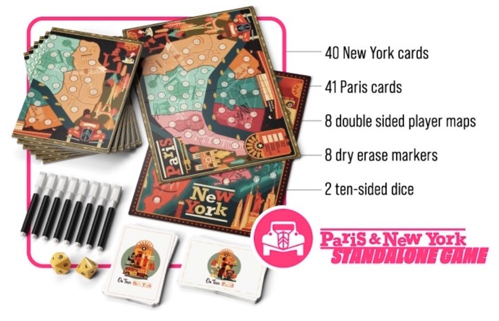 On Tour: Paris & New York  (1-8) board game collectible [Barcode 618149323210] - Main Image 4