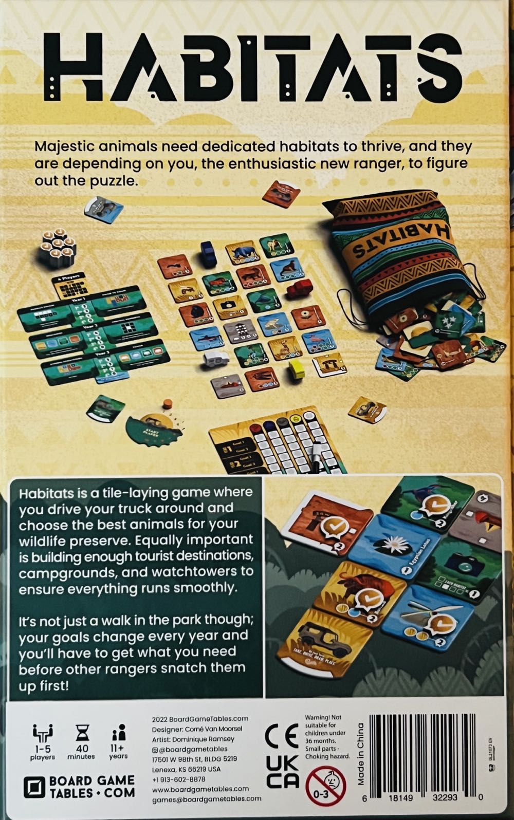 Habitats  (1-5) board game collectible [Barcode 618149322930] - Main Image 2