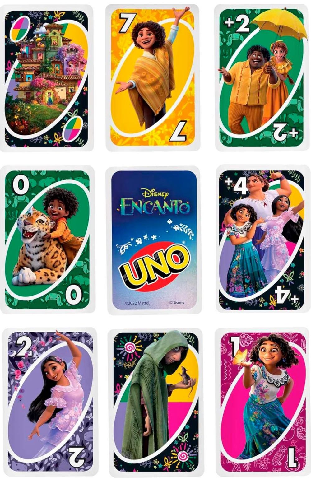 Uno Disney Encanto Card Game For 2 To 10 Players Gift For Game Night Travel Games And Collectors  (2-10) board game collectible [Barcode 194735146192] - Main Image 3