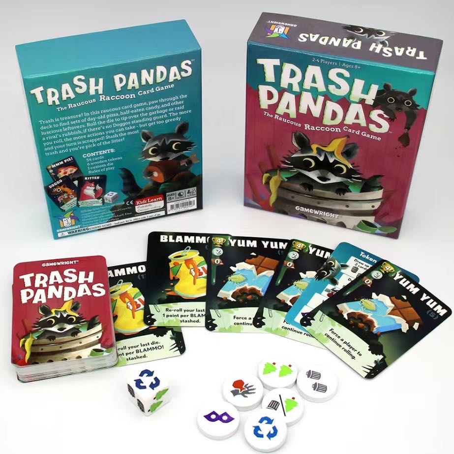 Trash Pandas The Raucous Raccoon Card Game  (2-4) board game collectible [Barcode 759751062521] - Main Image 2