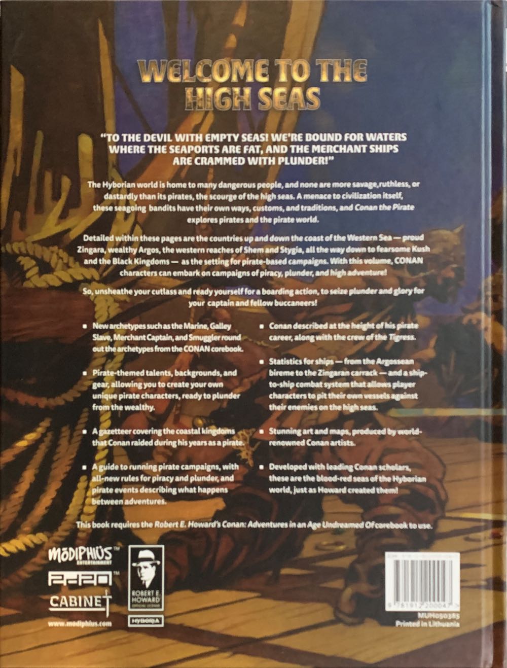 Conan: Adventures in an Age Undreamed Of - Conan The Pirate  board game collectible [Barcode 9781912200047] - Main Image 2