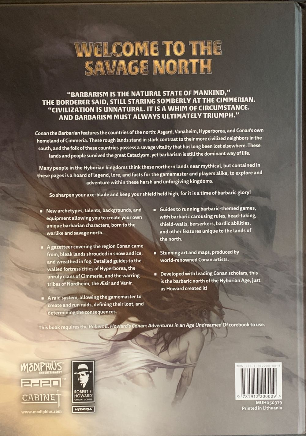 Conan: Adventures in an Age Undreamed Of - Conan The Barbarian  board game collectible [Barcode 9781912200009] - Main Image 2