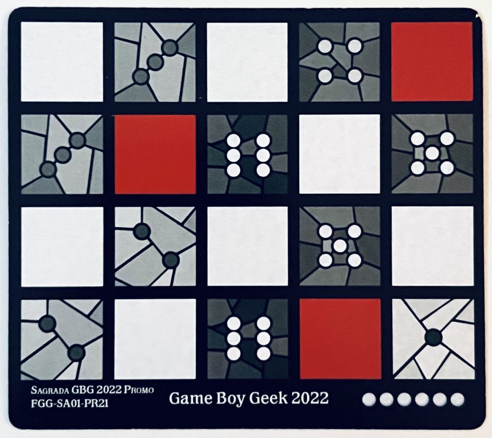 Sagrada: Game Boy Geek 2022 Promo  board game collectible - Main Image 2