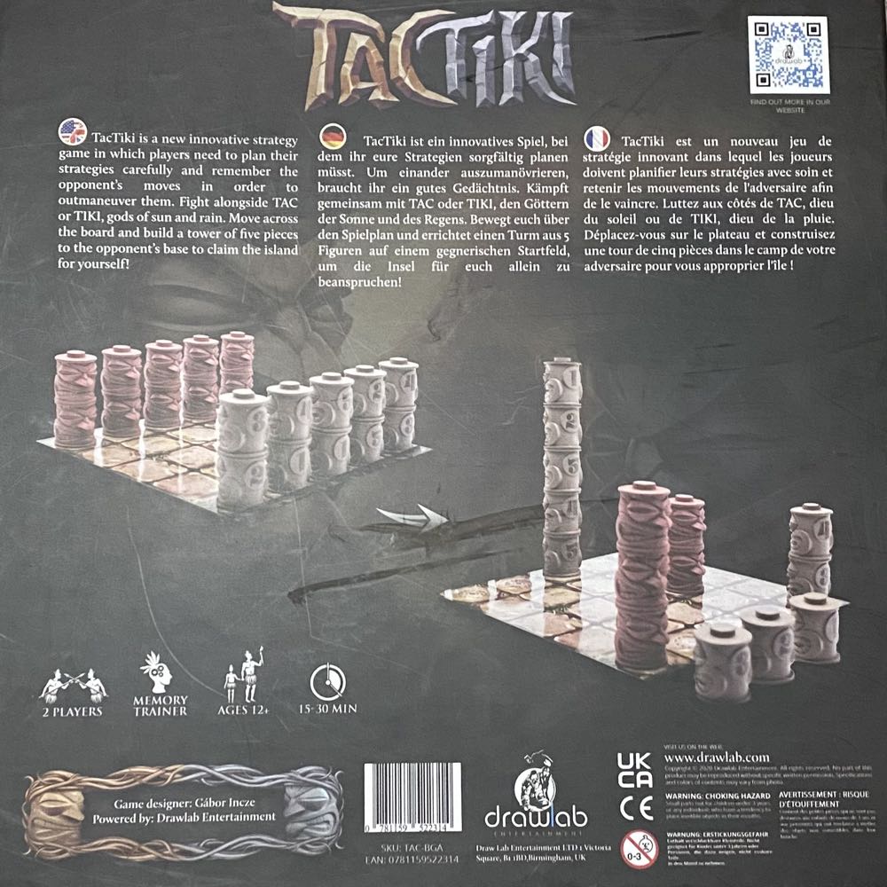 TacTiki  (2) board game collectible [Barcode 781159522314] - Main Image 2