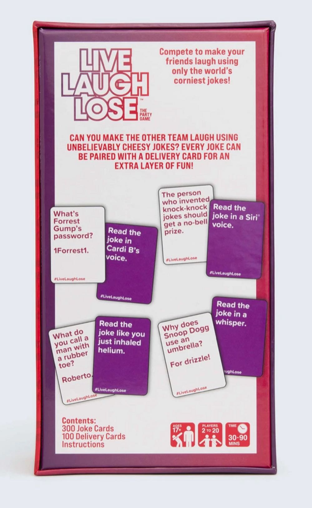 Live Laugh Lose  (2-20) board game collectible [Barcode 810816031088] - Main Image 2
