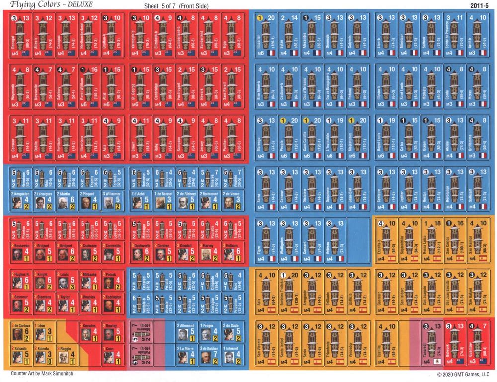 Flying Colors: Ship Of The Line  (1-4) board game collectible - Main Image 2