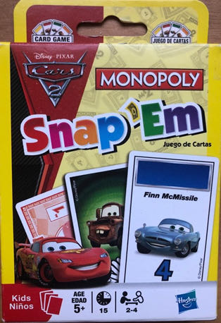 Cars 2 Snap Em  board game collectible - Main Image 1