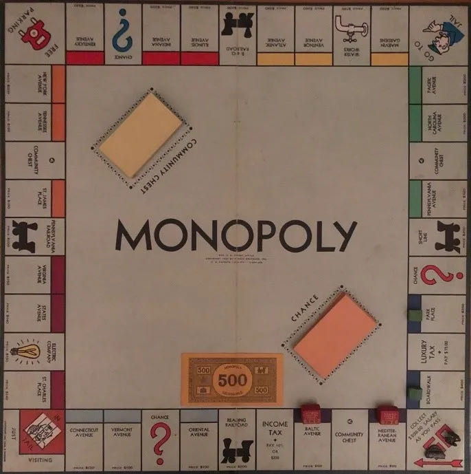 Monopoly 1936 Popular [USA]  board game collectible - Main Image 2