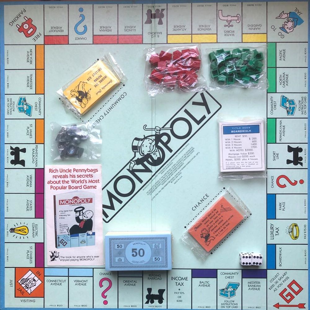 Monopoly 1985 [USA]  board game collectible - Main Image 2
