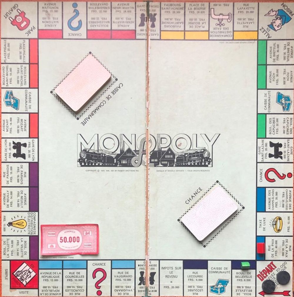 Monopoly 1961 [FR]  board game collectible - Main Image 2