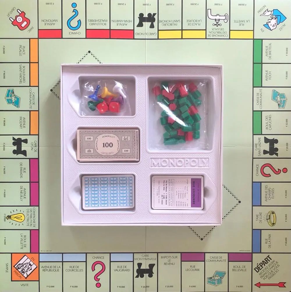 Monopoly 1985 (square) [FR]  board game collectible - Main Image 2