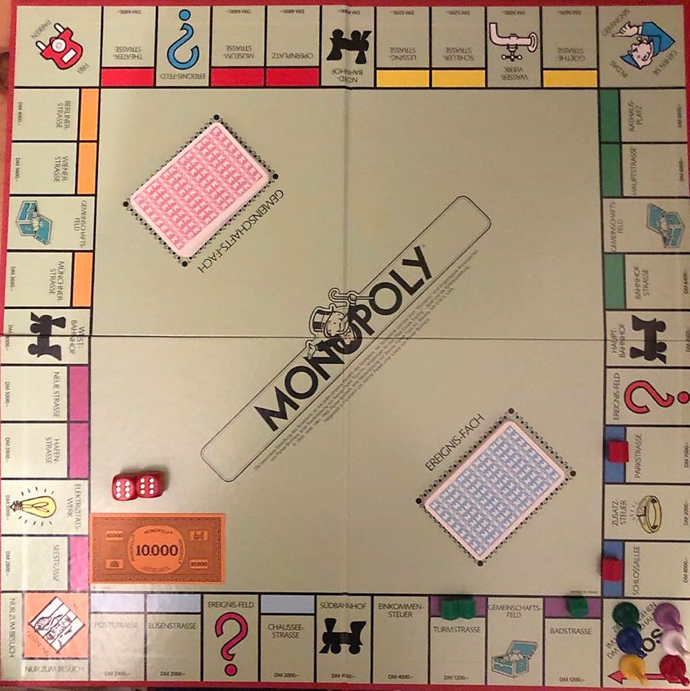 Monopoly 1985 (square) [GER]  board game collectible - Main Image 2