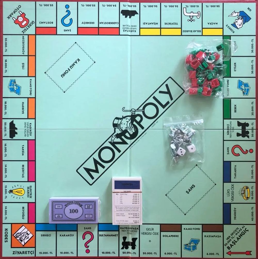Monopoly 1996 [TUR]  board game collectible - Main Image 2