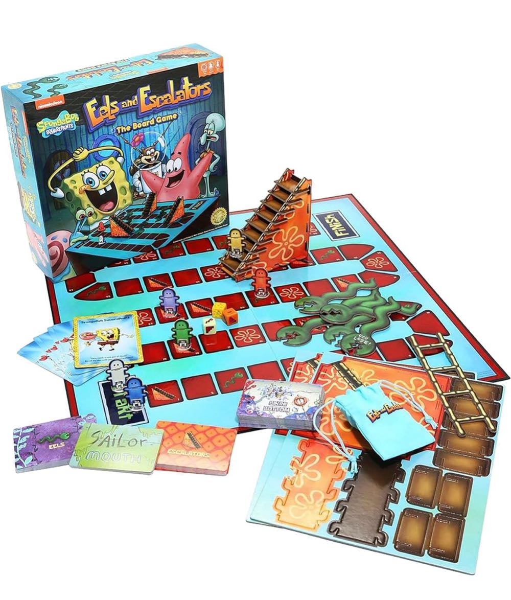 SpongeBob SquarePants: Eels and Escalators  (2-6) board game collectible [Barcode 609529100699] - Main Image 2