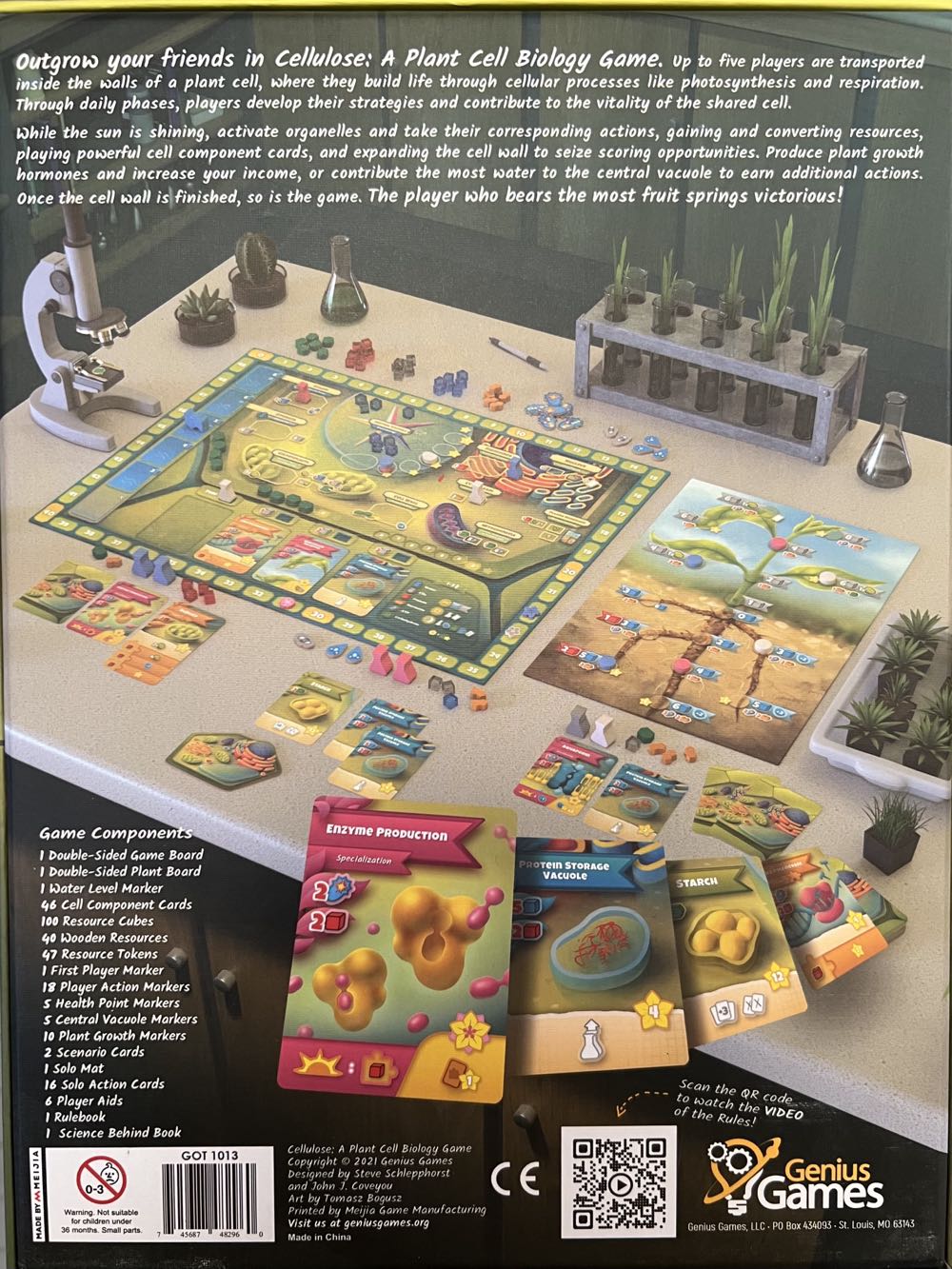 Cellulose: A Plant Cell Biology Game  (1-5) board game collectible [Barcode 745687482960] - Main Image 2