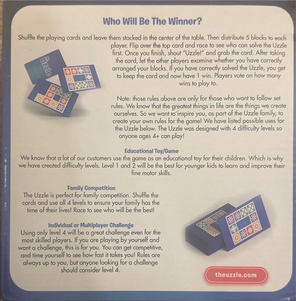 The Uzzle  board game collectible - Main Image 2