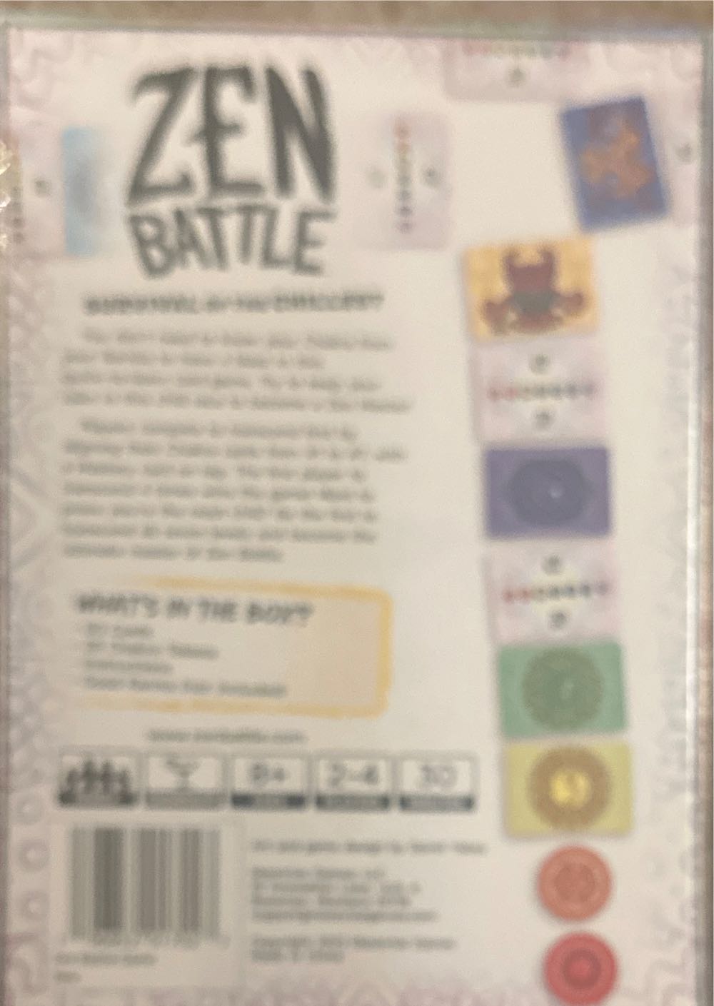 Zen Battle: Survival Of The Chillest  (2-4) board game collectible [Barcode 196852017027] - Main Image 2