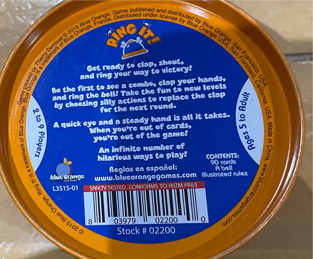 Ring It!  (2-9) board game collectible [Barcode 803979022000] - Main Image 3