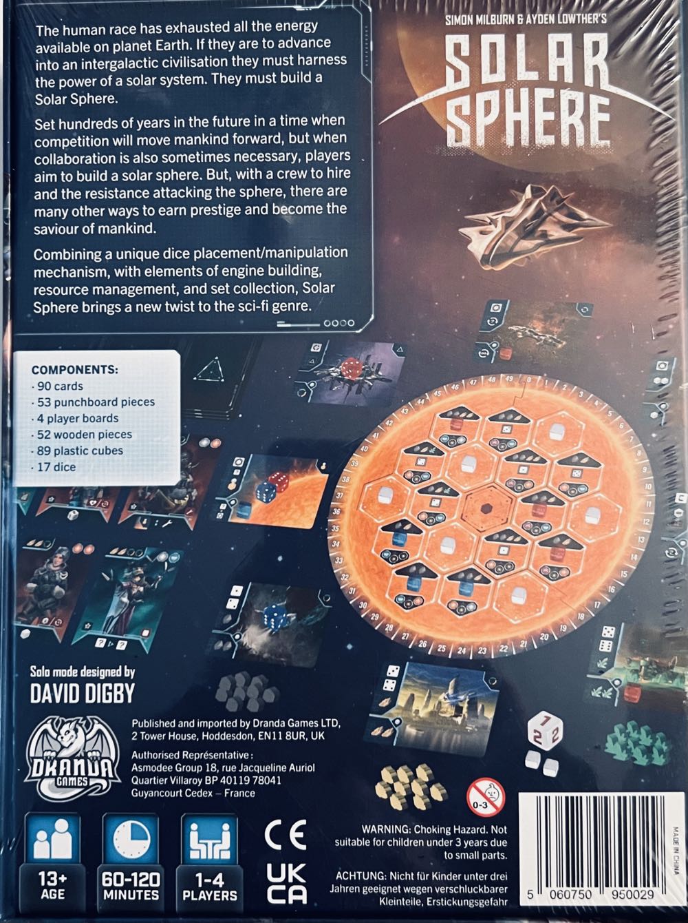 Solar Sphere  (2-4) board game collectible [Barcode 5060750950029] - Main Image 2