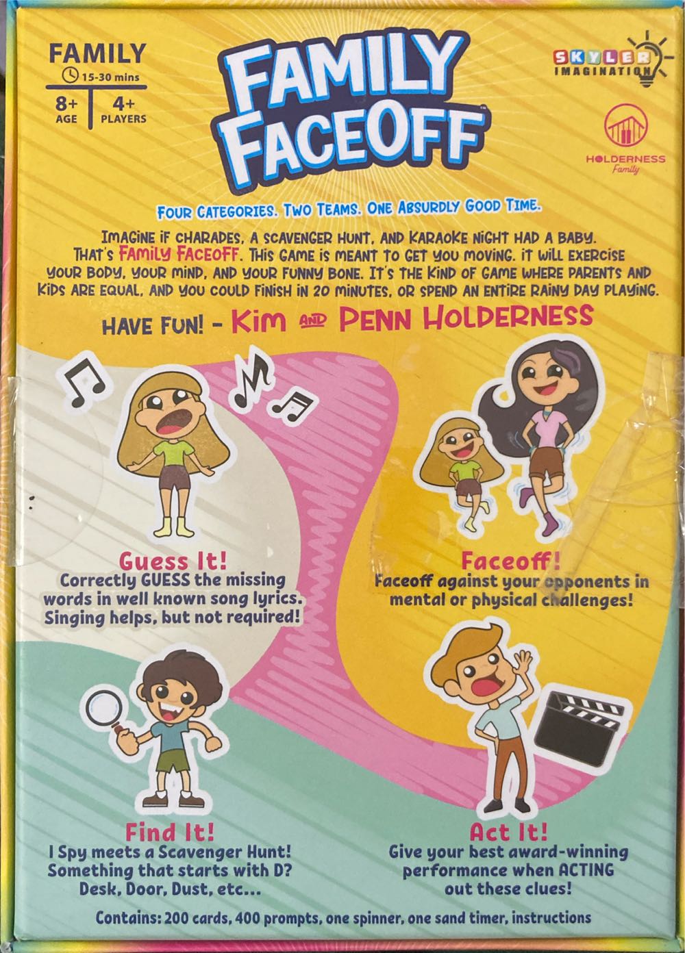 Family Faceoff  (4+) board game collectible [Barcode 859096007222] - Main Image 2