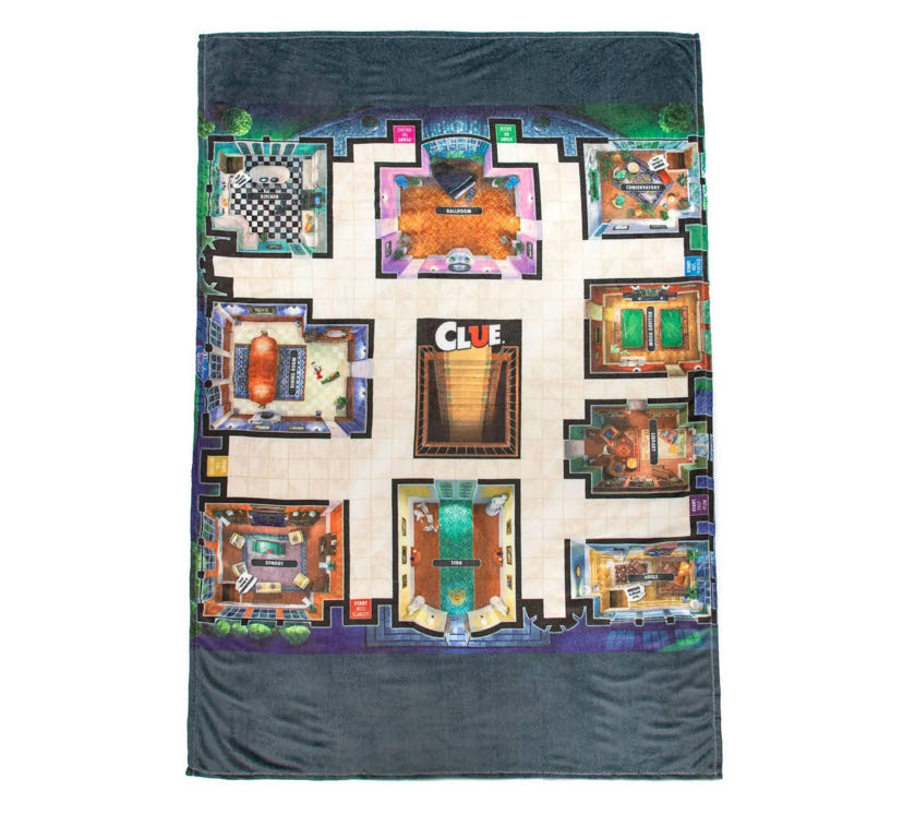 Clue Special: CLUE® GAME BLANKET (Target Exclusive)  (2-6) board game collectible [Barcode 032281192044] - Main Image 2