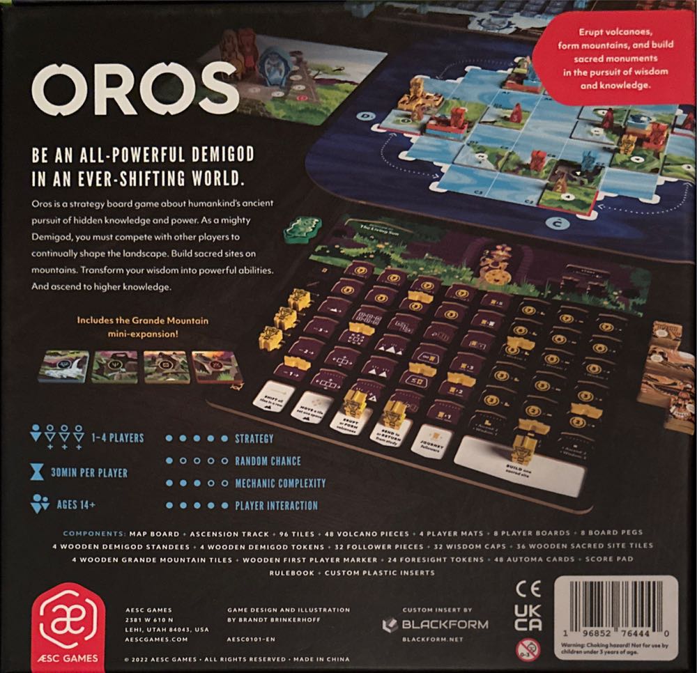 Oros  (1-4) board game collectible [Barcode 196852764440] - Main Image 2