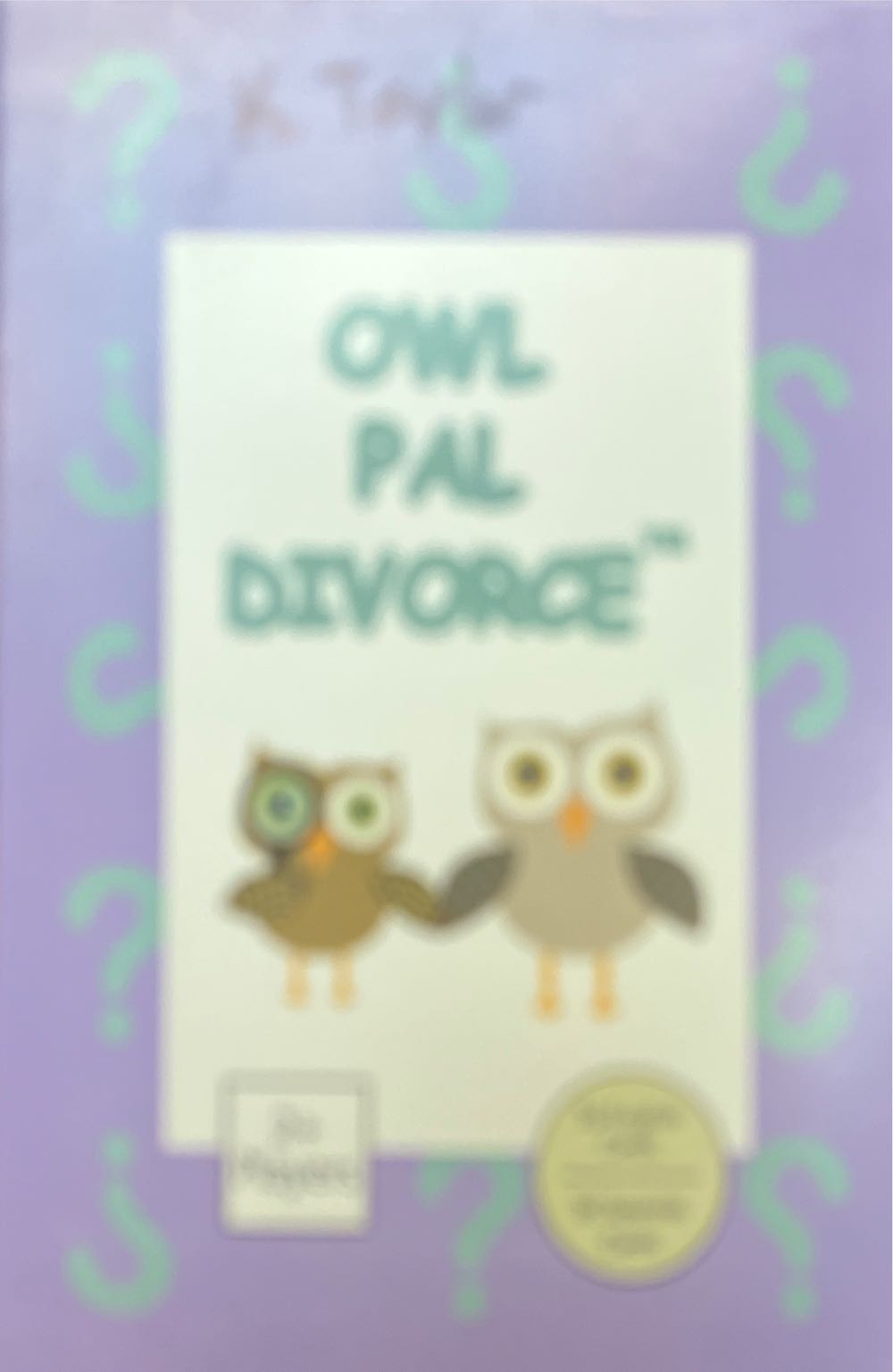 Owl Pal Divorce | Self Esteem Shop  board game collectible [Barcode 861018002628] - Main Image 1