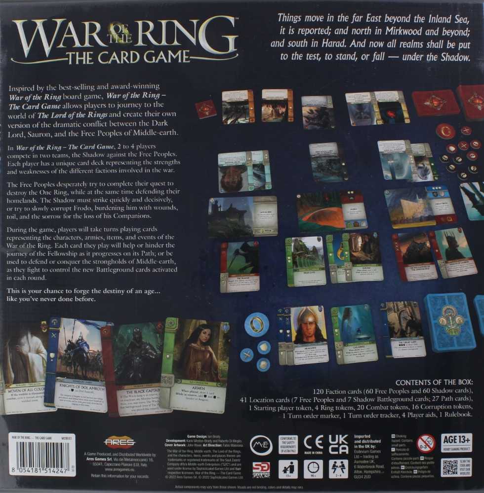War of the Ring: The Card Game  (2-4) board game collectible [Barcode 8054181514247] - Main Image 2