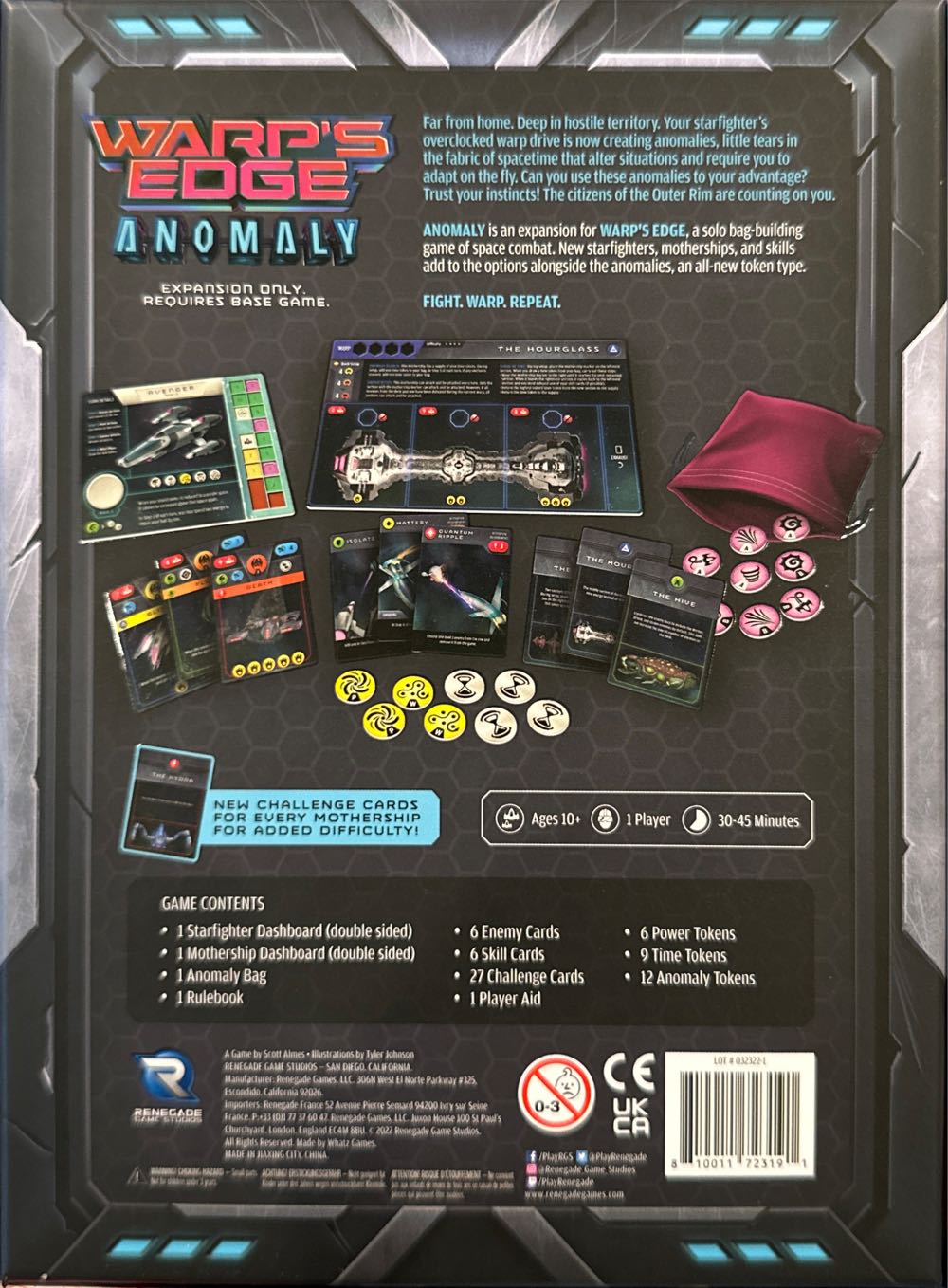 Warp’s Edge: Anomaly Expansion  (1) board game collectible [Barcode 810011723191] - Main Image 2