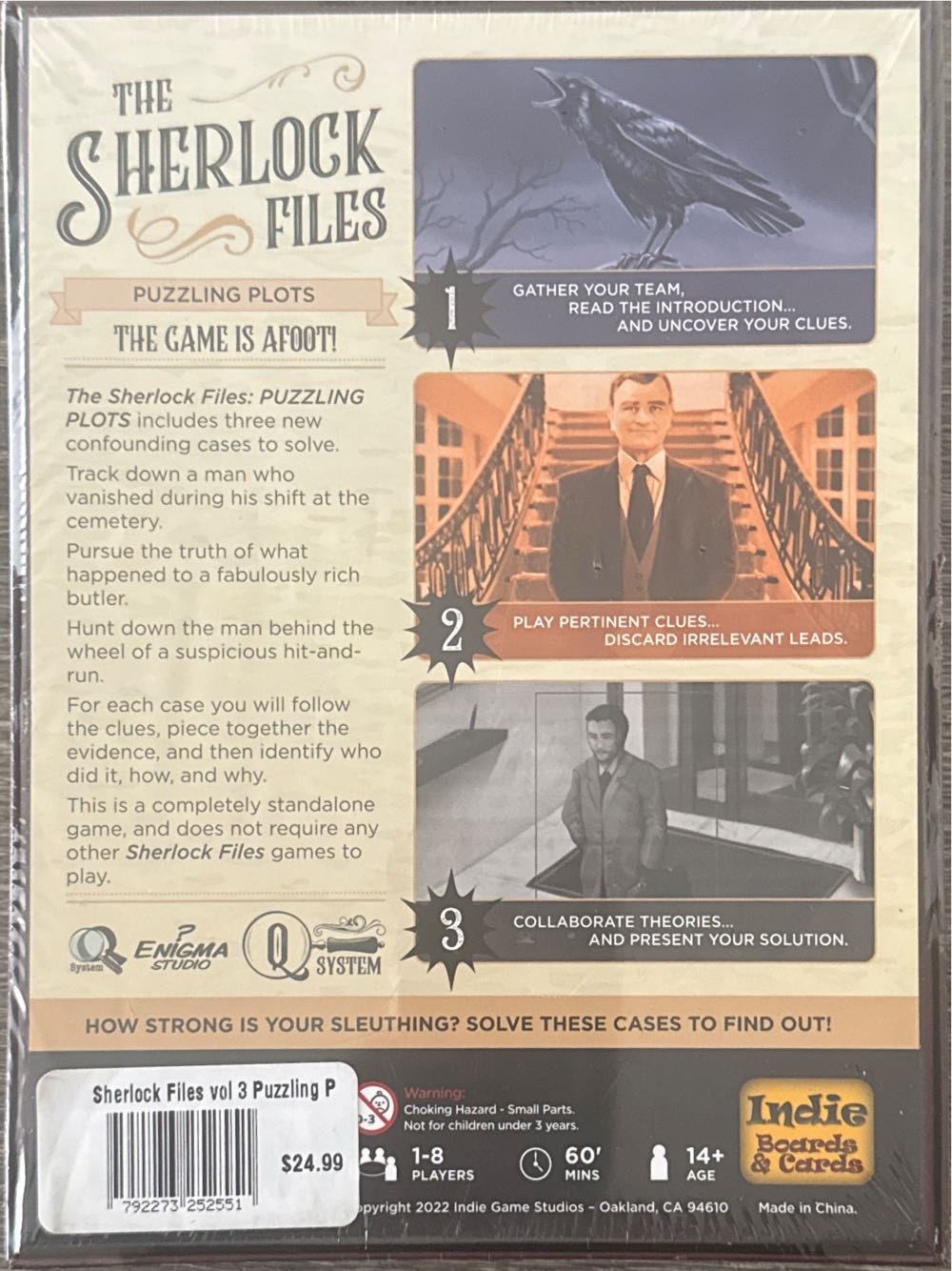 Sherlock Files, The: Puzzling Plots  (1-8) board game collectible [Barcode 792273252551] - Main Image 2