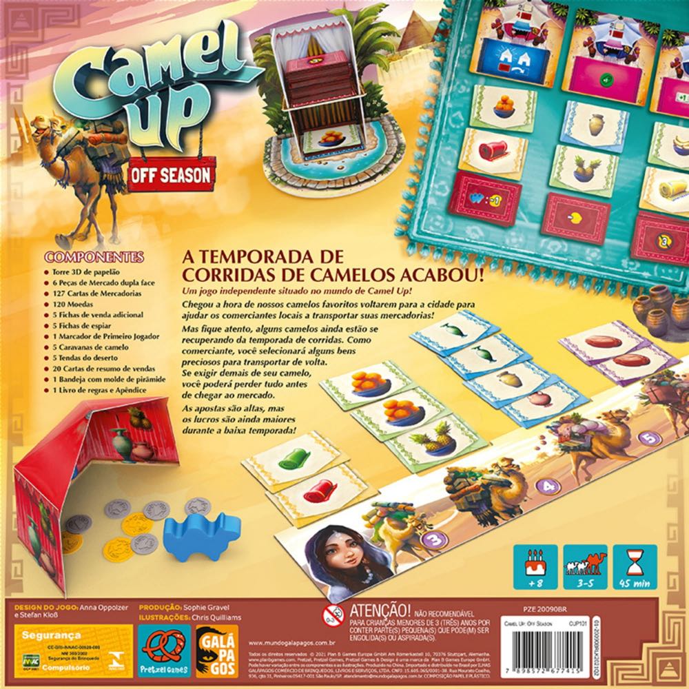 Camel Up Off Season  (3-5) board game collectible [Barcode 826956200901] - Main Image 4