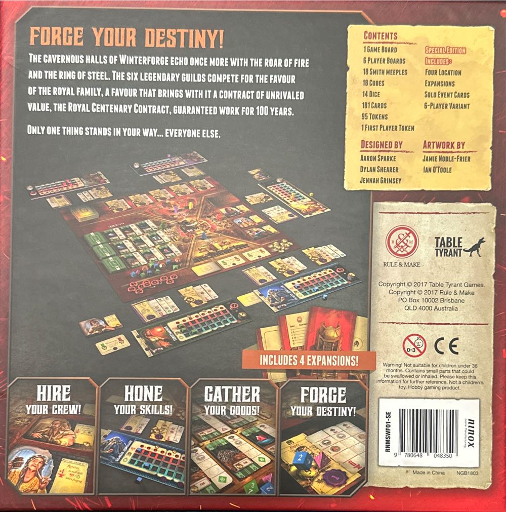 Smiths Of Winterforge  (2-5) board game collectible [Barcode 9780648048367] - Main Image 3
