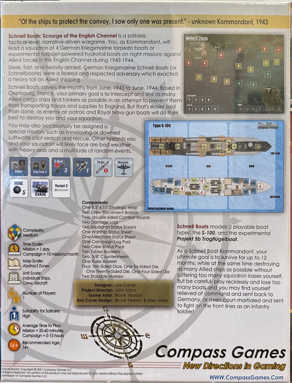 Schnell Boats: Scourge of the English Channel  (1) board game collectible - Main Image 2