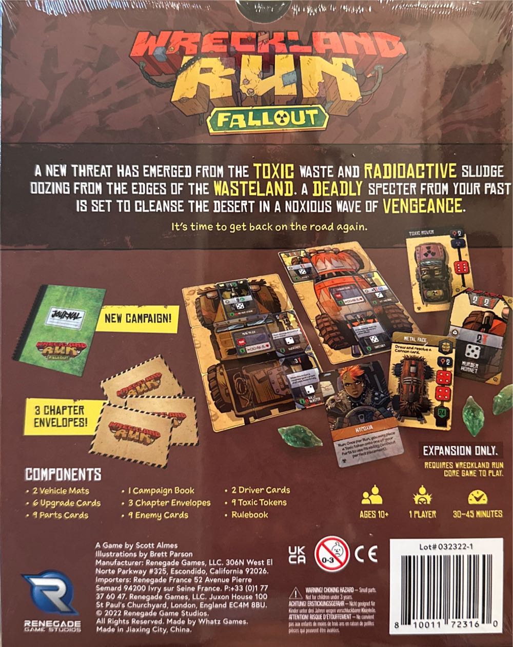 Wreckland Run: Fallout  board game collectible [Barcode 810011723160] - Main Image 2